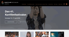 Desktop Screenshot of kortfilmfestivalen.no