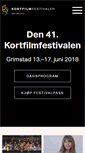Mobile Screenshot of kortfilmfestivalen.no
